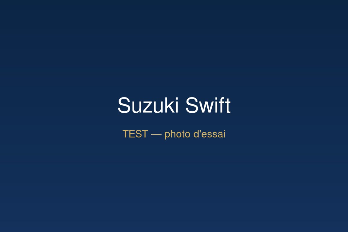 TEST — Suzuki Swift