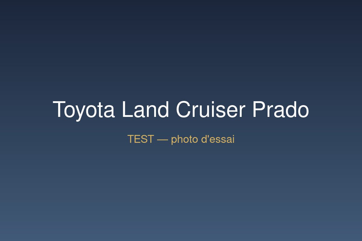 TEST — Toyota Land Cruiser Prado